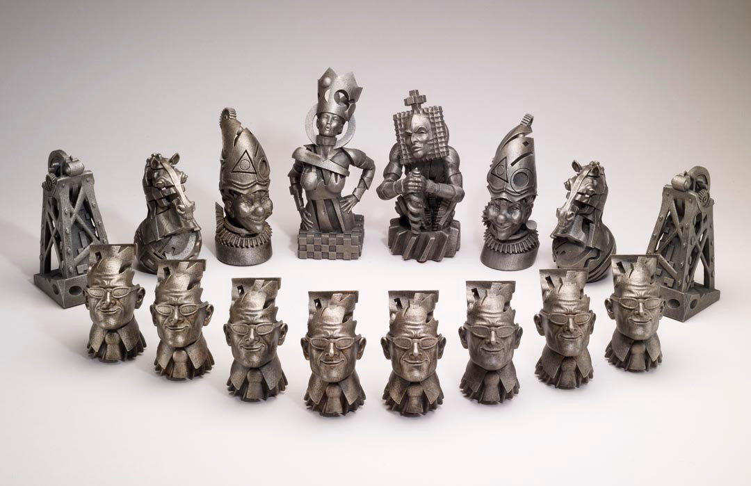Hand-mostly-Made Topographical Chess set. (new to Reddit, OC, also